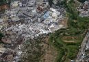 Fotos aéreas revelam caminho de devastação após cinco mortos em tornado na China