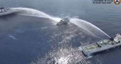 Guarda costeira chinesa dispara canhões de água contra navios filipinos no Mar da China Meridional