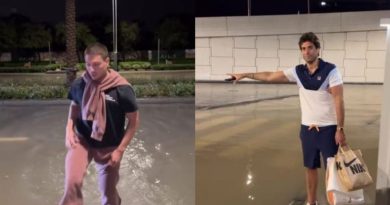 As estrelas da realidade Joey Essex e James Argent ficaram presas na enchente em Dubai