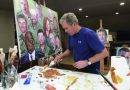 Retratos de veteranos feitos por George W Bush indo para a Disney World
