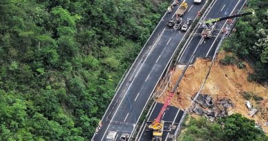 Desabamento de rodovia no sul da China mata pelo menos 36 pessoas
