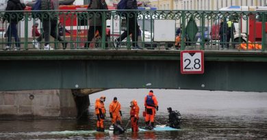 Três mortos após ônibus cair de ponte em São Petersburgo