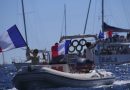 Portadores da tocha em Marselha iniciam a jornada da chama olímpica pela França